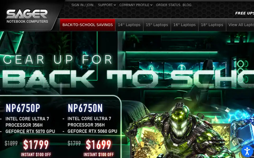 Screenshot of sagernotebook.com