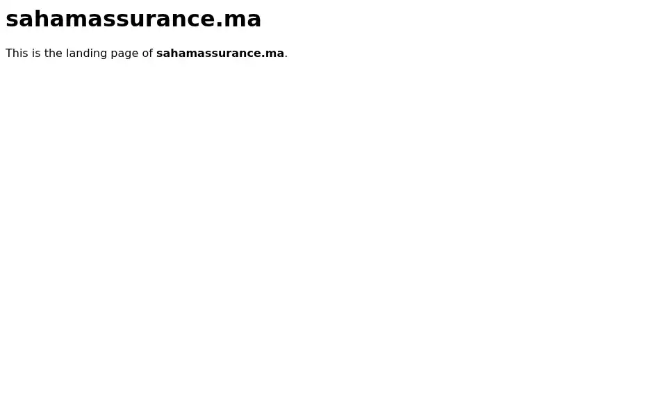Screenshot of sahamassurance.ma