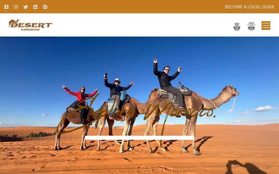 Screenshot of saharadesertkingdom.com