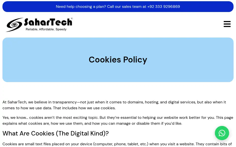 Screenshot of sahartech.net.pk