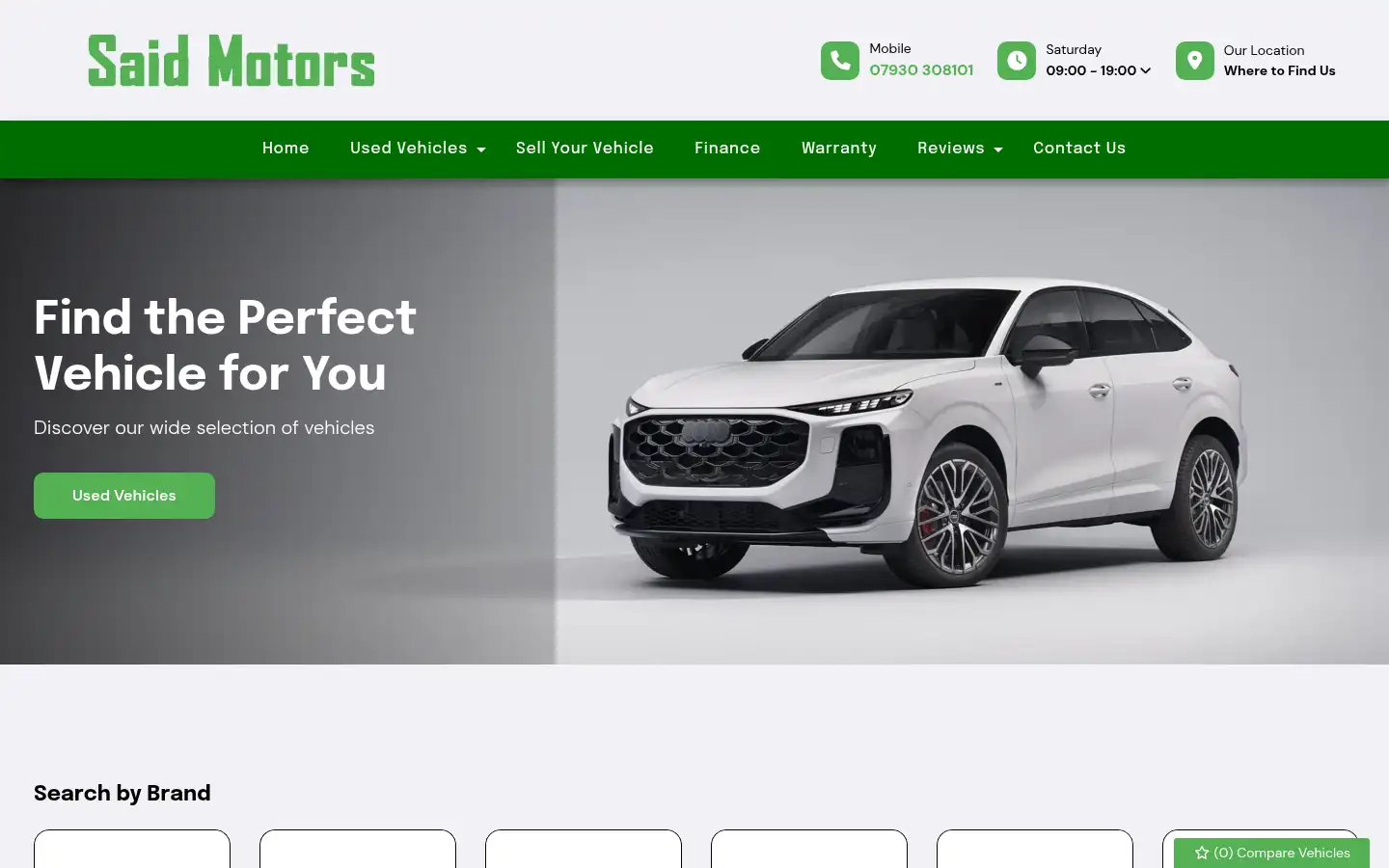 Screenshot of saidmotors.co.uk