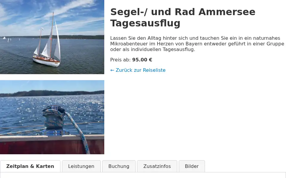 Screenshot of sailandride.com