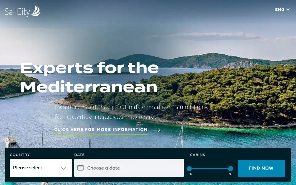 Screenshot of sailcity.com