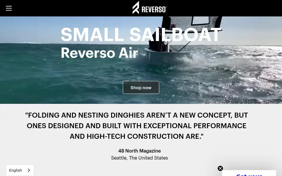 Screenshot of sailreverso.com