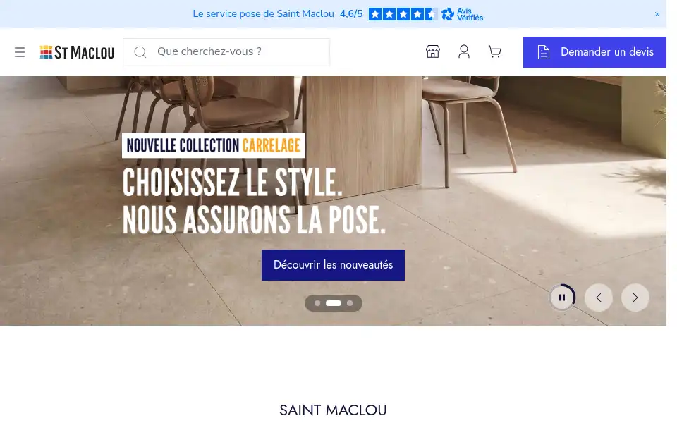 Screenshot of saint-maclou.com