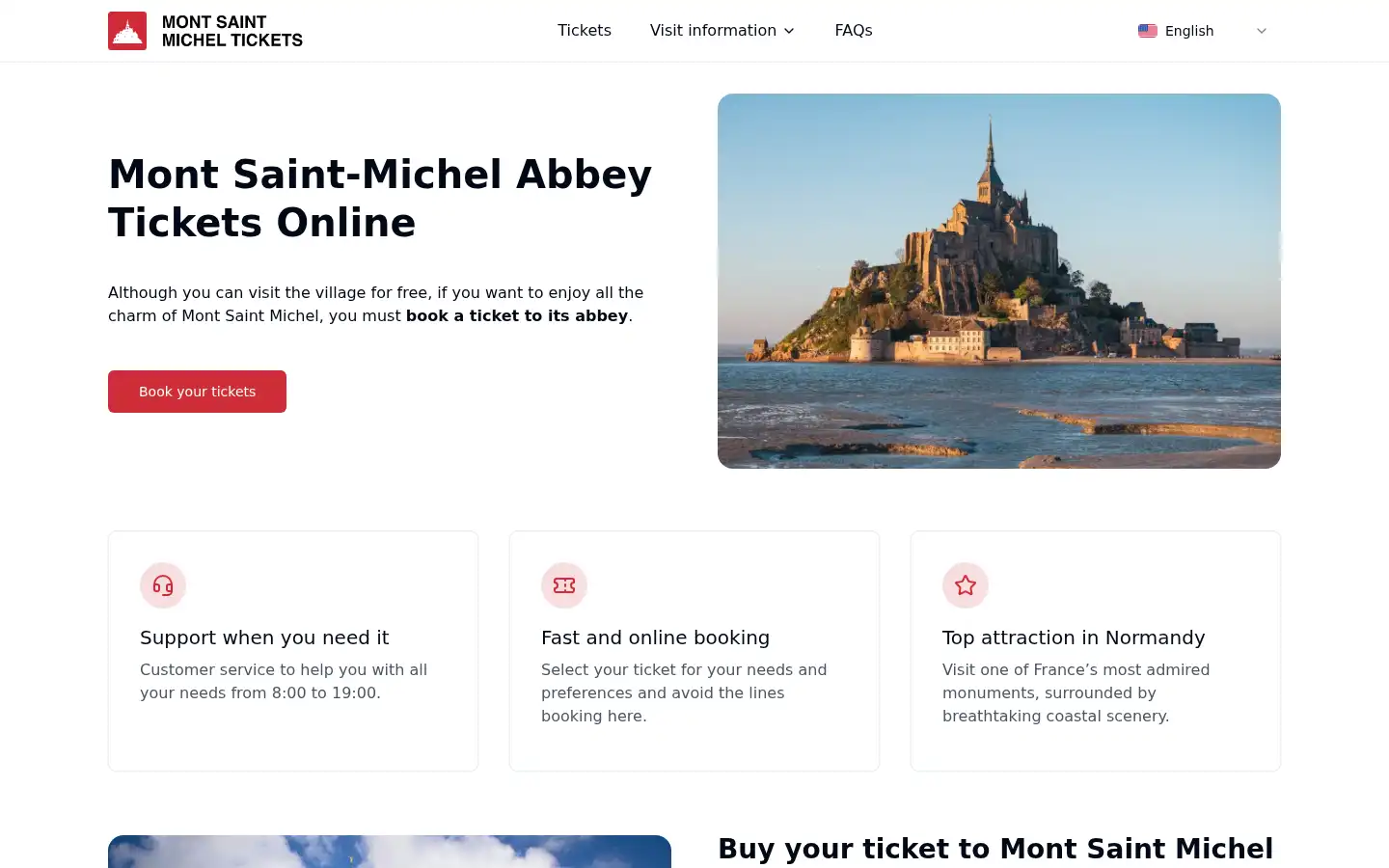 Screenshot of saint-michel-tickets.org