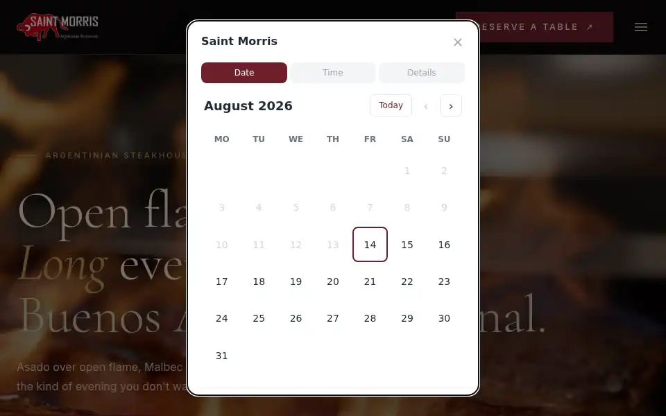 Screenshot of saint-morris.nl