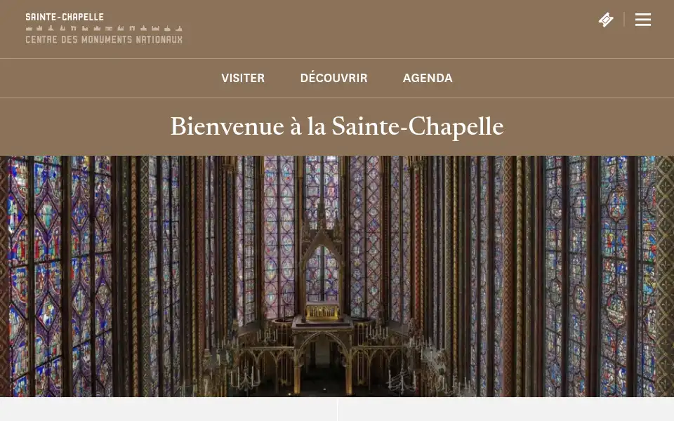 Screenshot of sainte-chapelle.fr