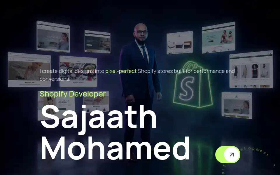 Screenshot of sajaath-mohamed.online
