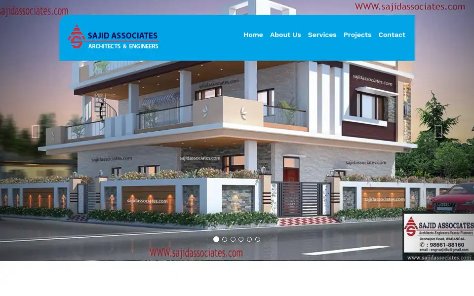 Screenshot of sajidassociates.com