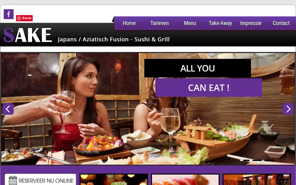 Screenshot of sake-almere.nl