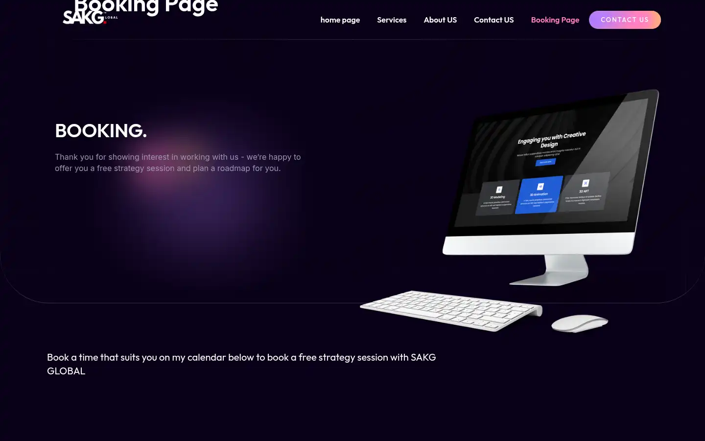 Screenshot of sakgglobal.com