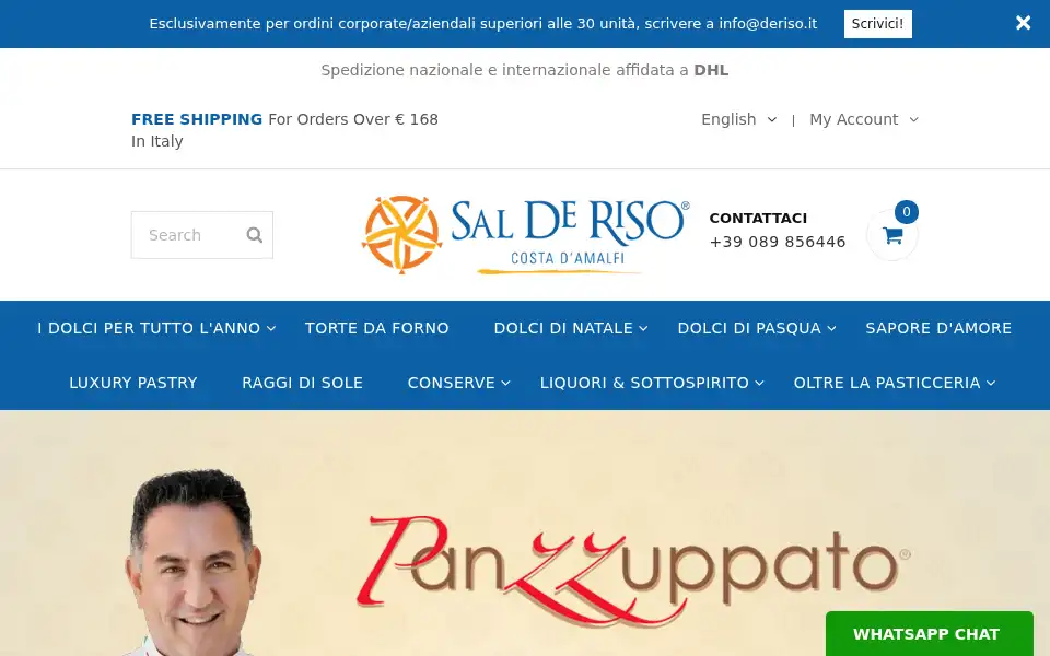 Screenshot of salderisoshop.com
