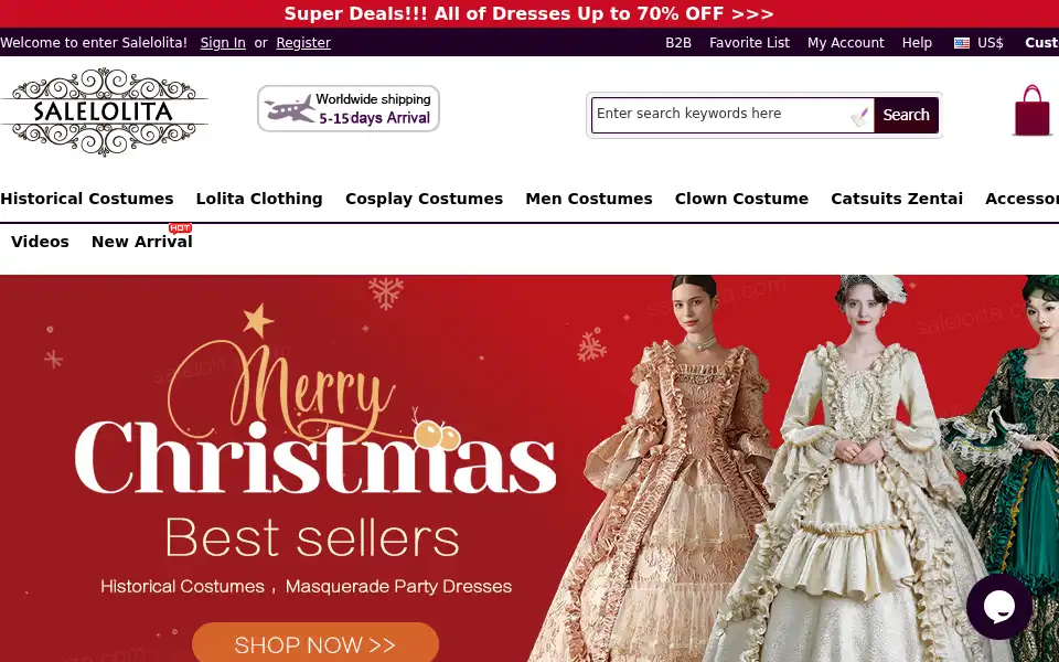 Screenshot of salelolita.com