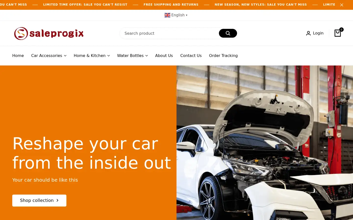 Screenshot of saleprogix.com