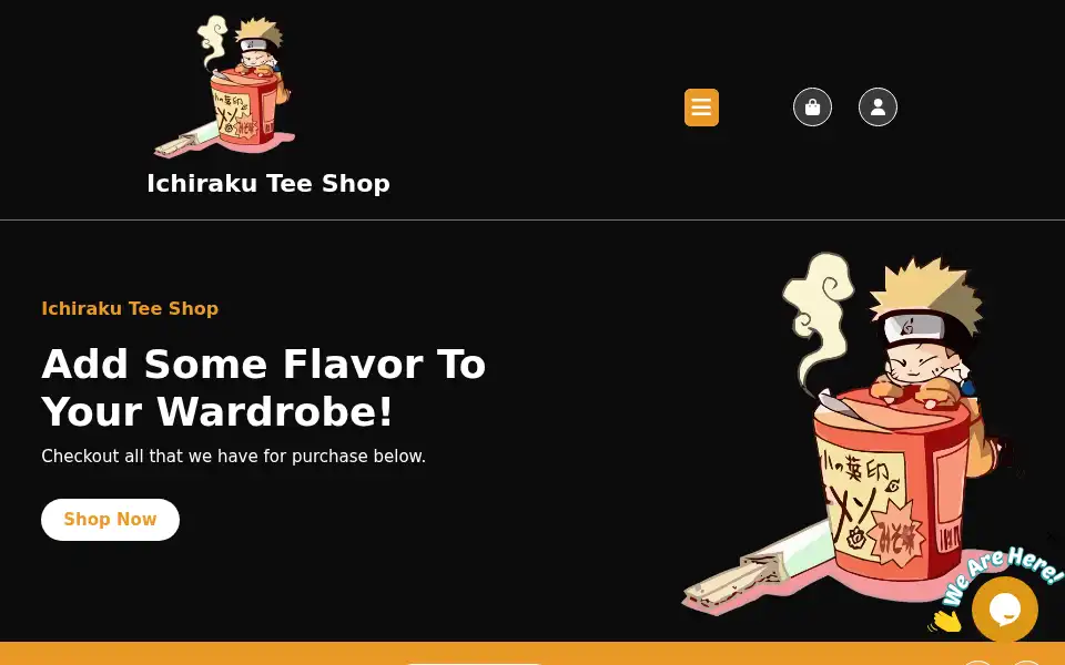 Screenshot of sales.ichirakuteeshop.com