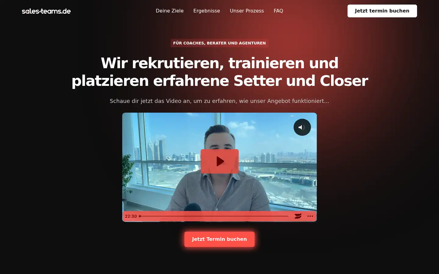 Screenshot of sales-teams.de