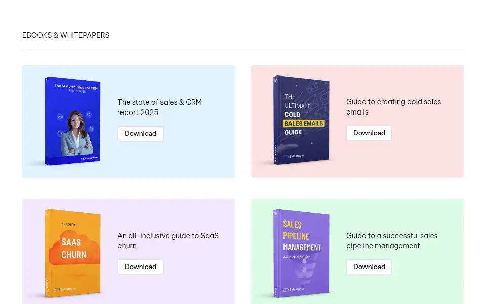 Screenshot of salesmate.io
