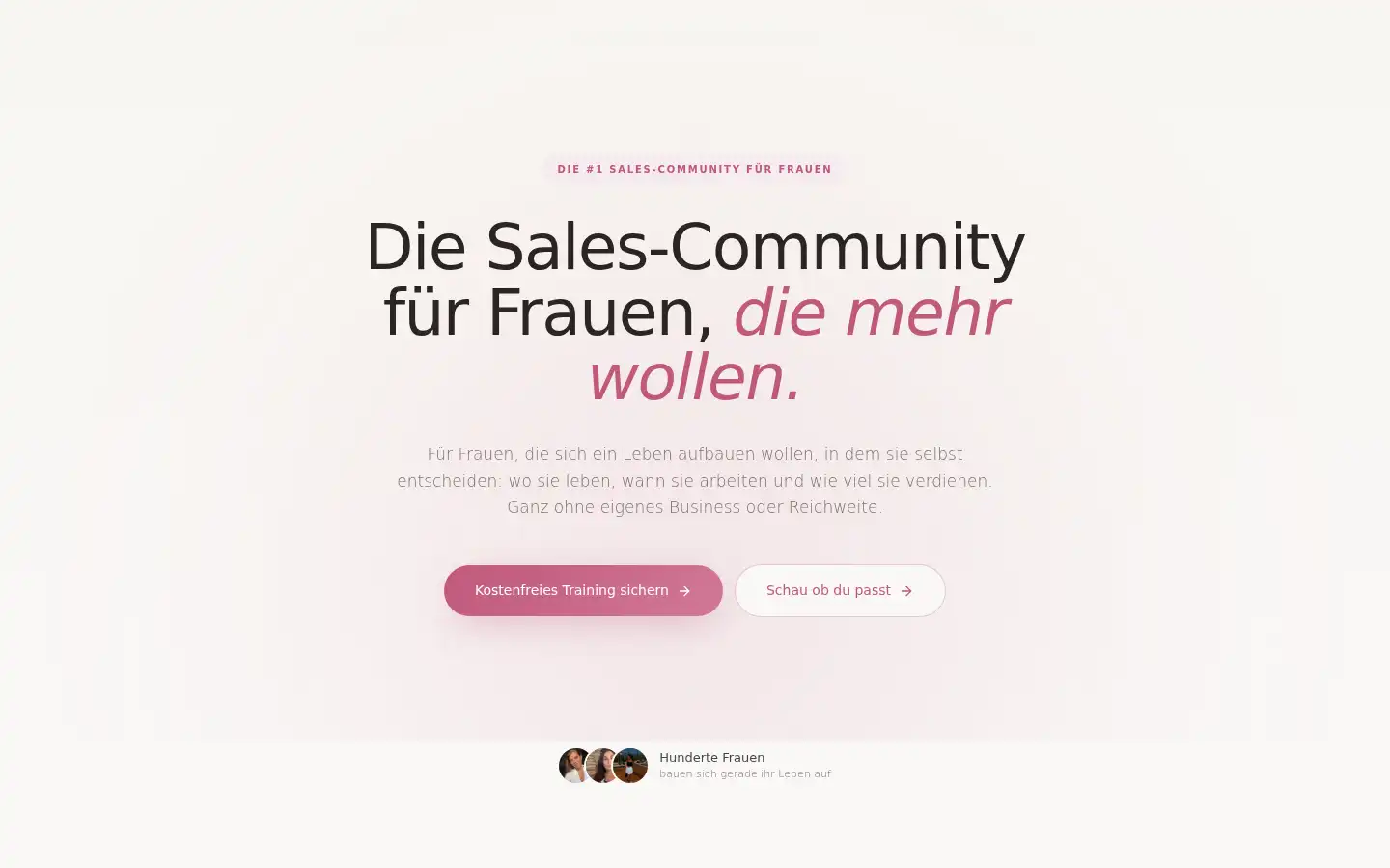 Screenshot of salesqueens.de