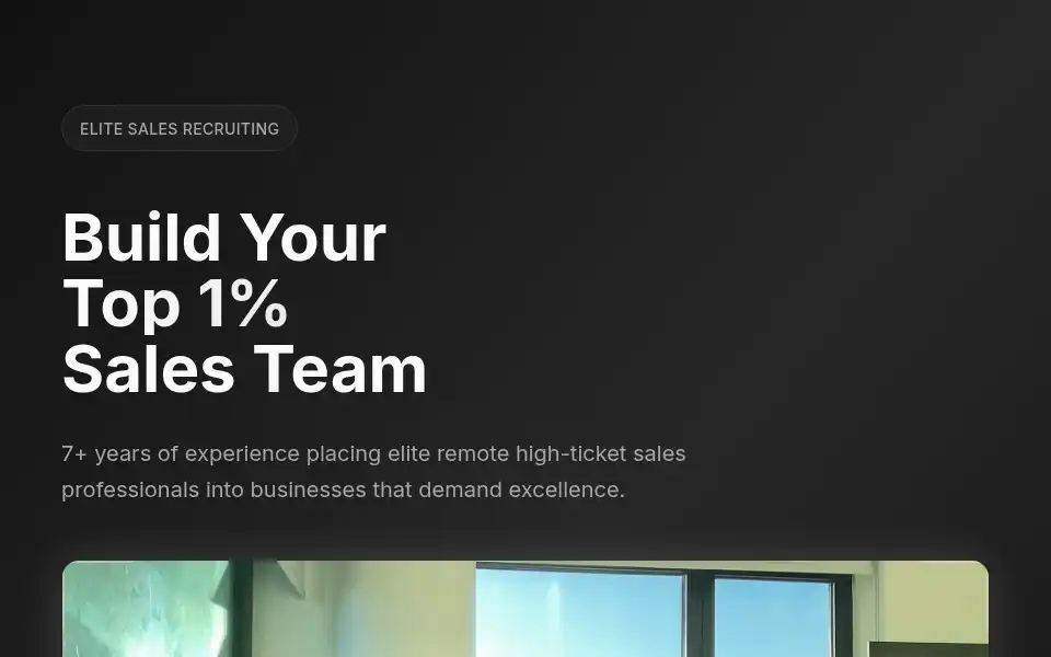 Screenshot of salesrecruiting.io