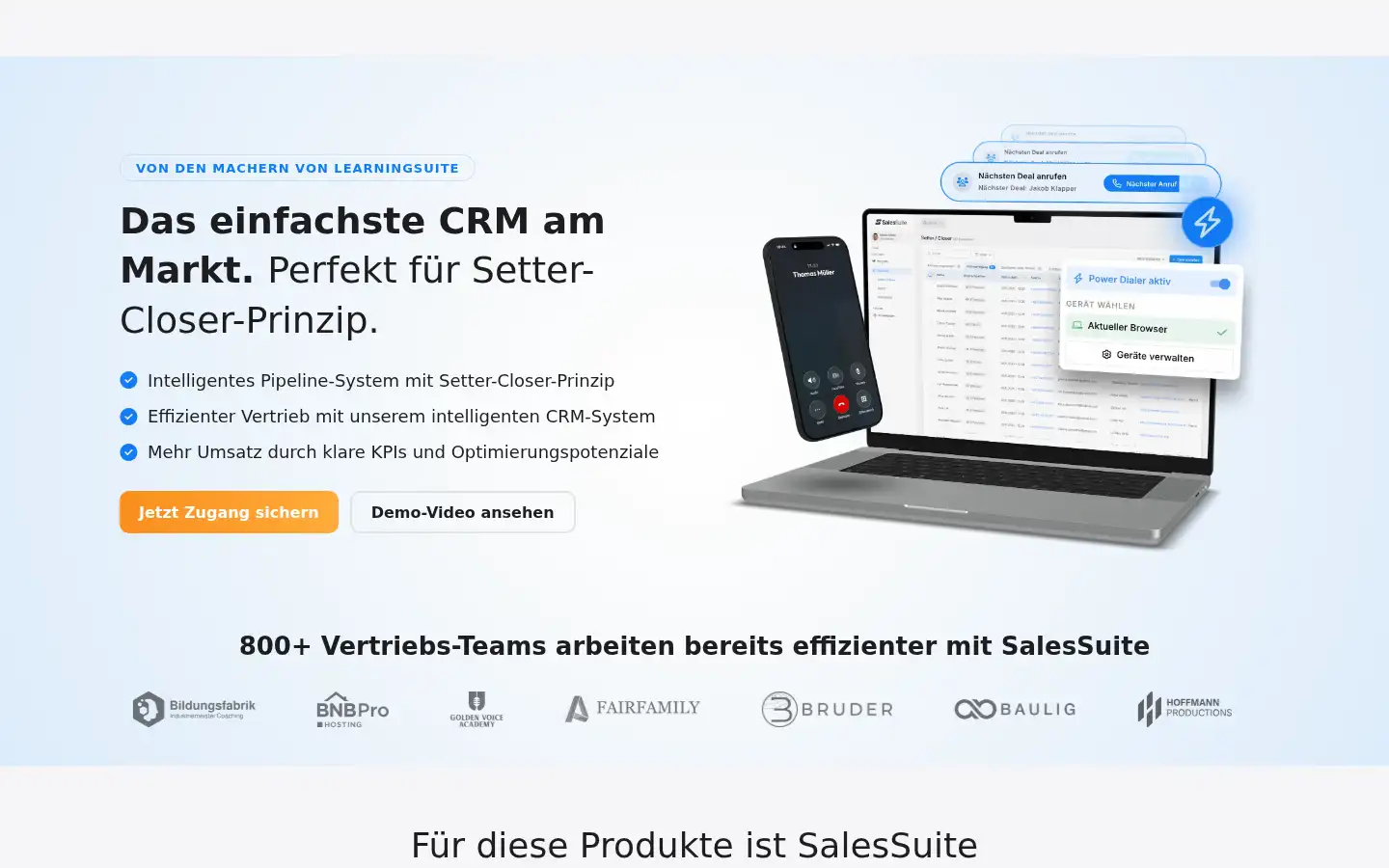 Screenshot of salessuite.com
