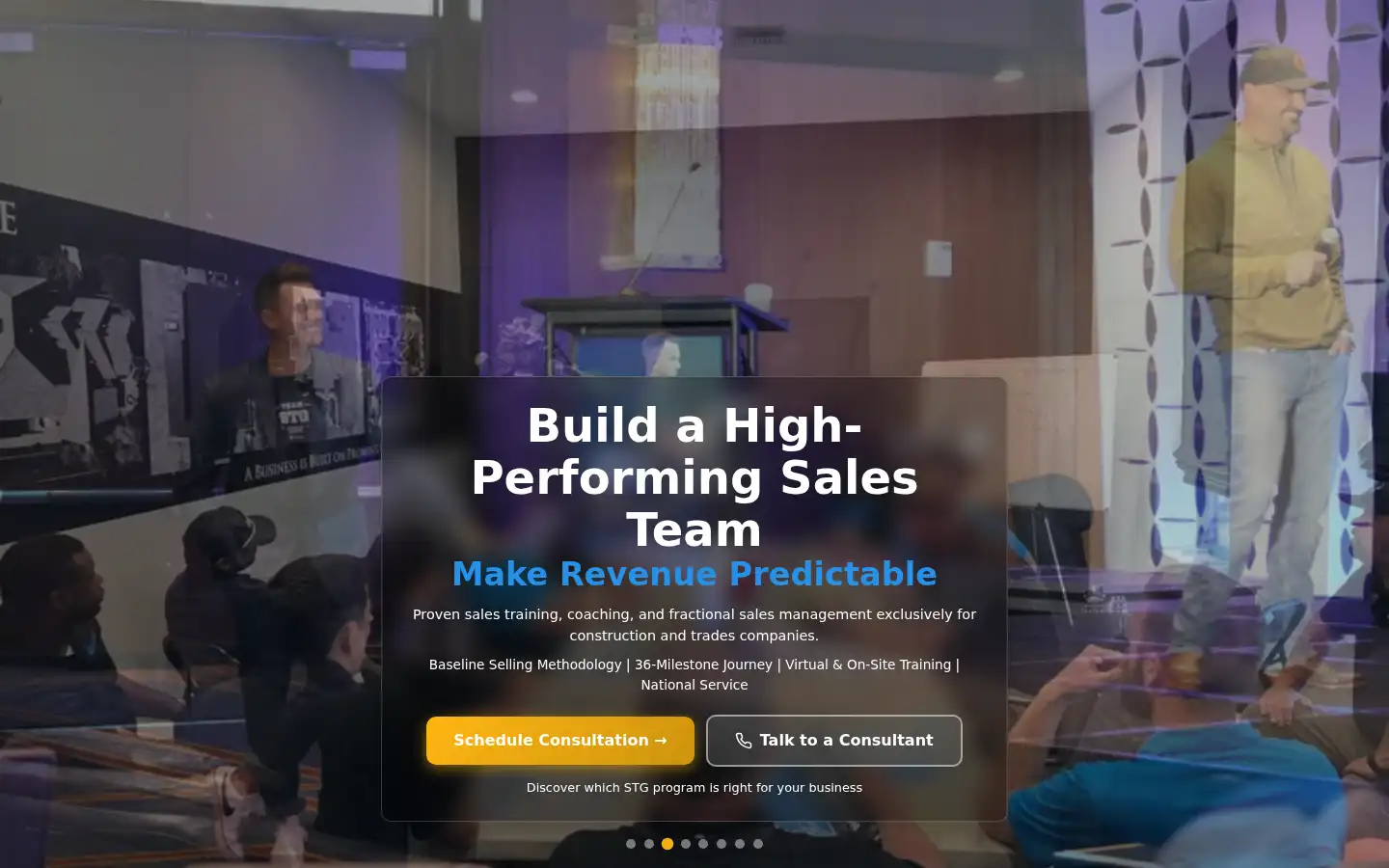 Screenshot of salestransformationgroup.com