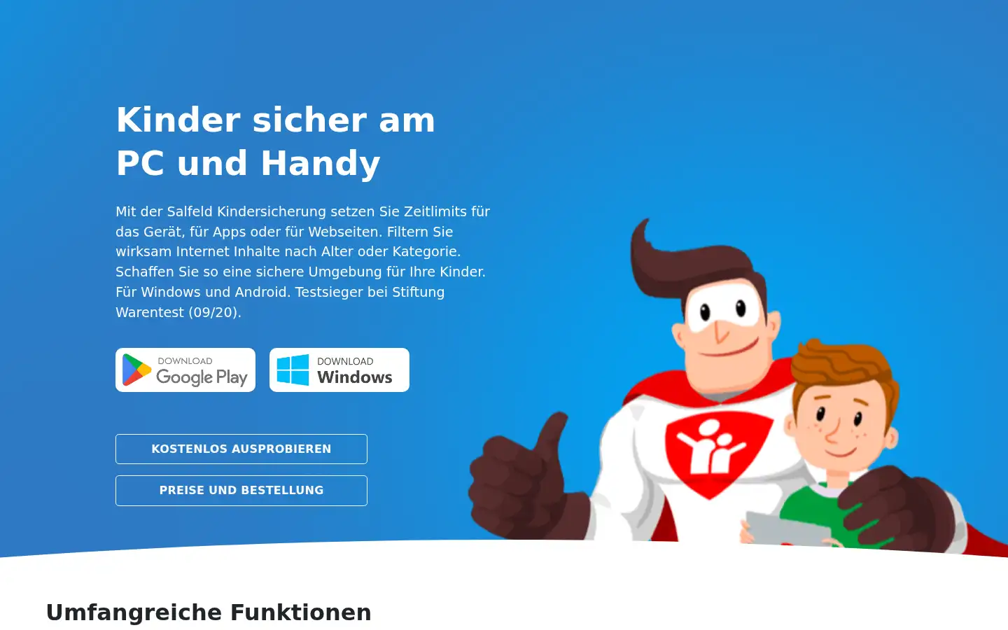 Screenshot of salfeld.de