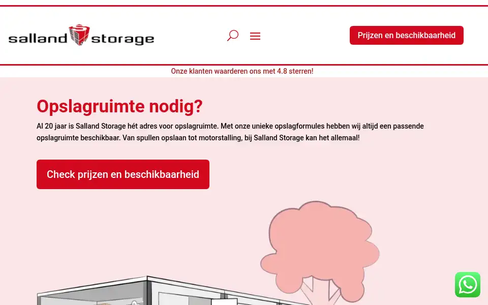 Screenshot of sallandstorage.nl