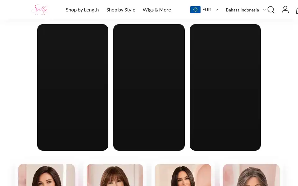 Screenshot of sallyhairs.com