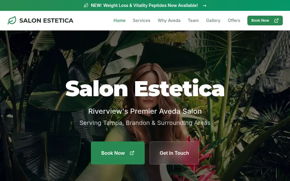 Screenshot of salon-estetica.com