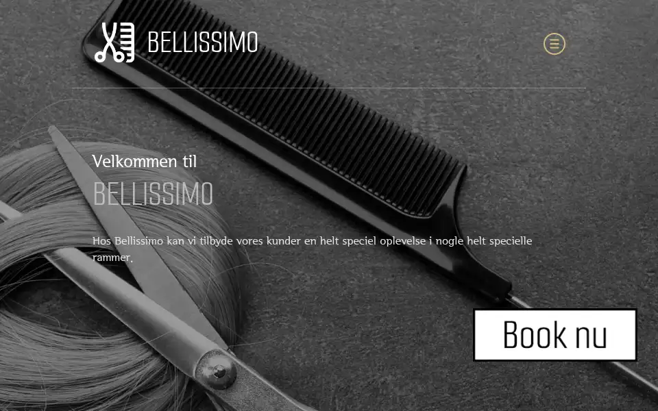 Screenshot of salonbellissimo.dk