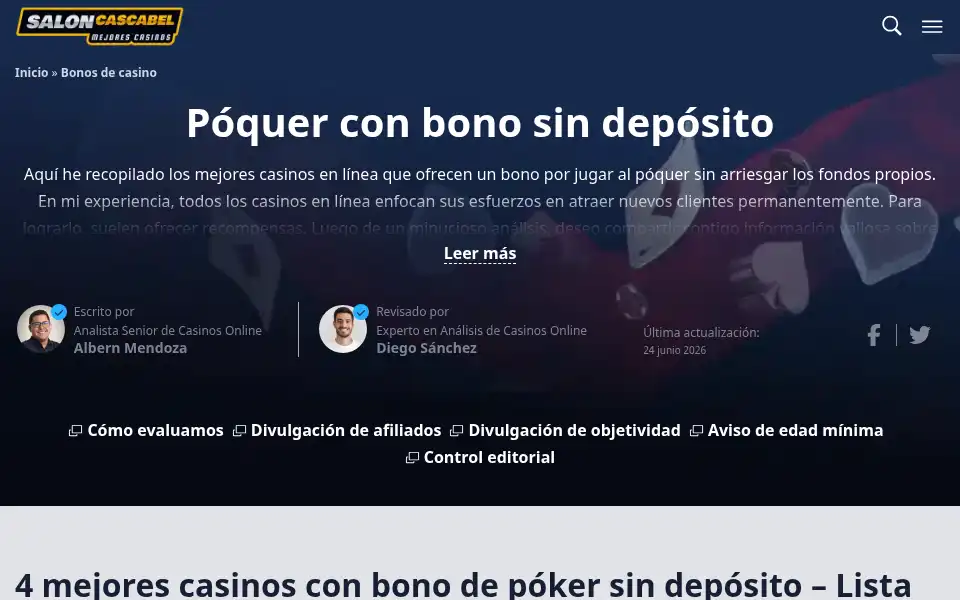 Screenshot of saloncascabel.com