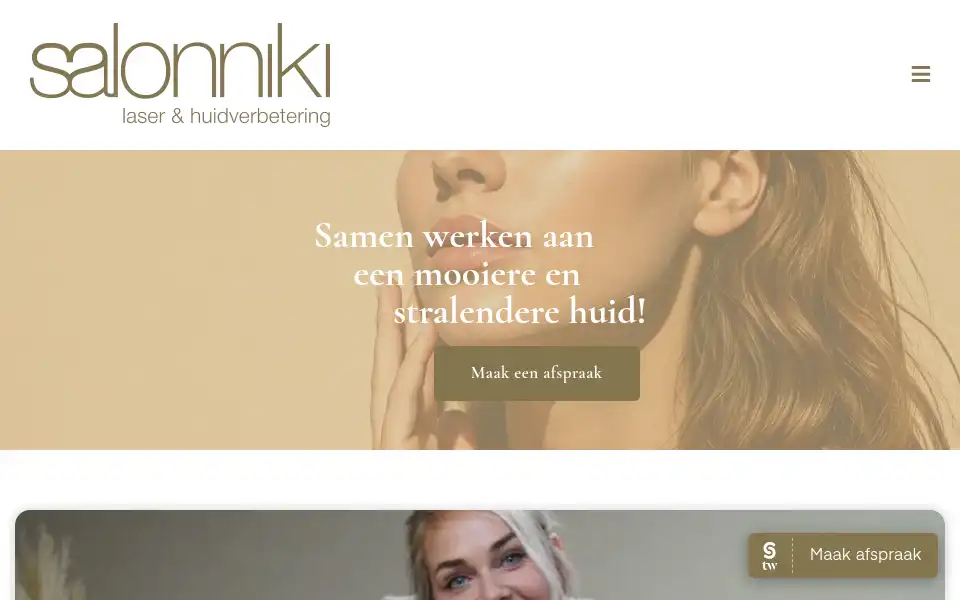 Screenshot of salonniki.nl