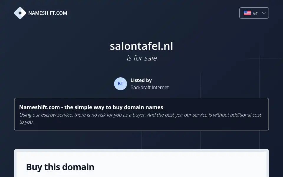 Screenshot of salontafel.nl