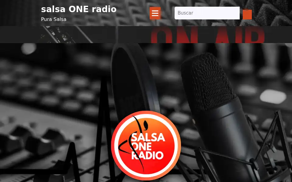 Screenshot of salsaoneradio.com