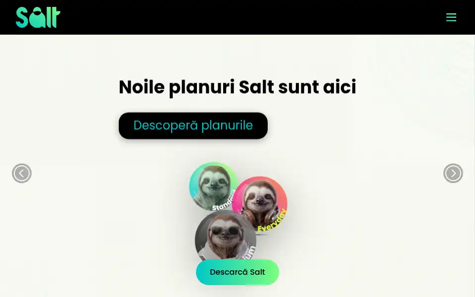 Screenshot of salt.bank