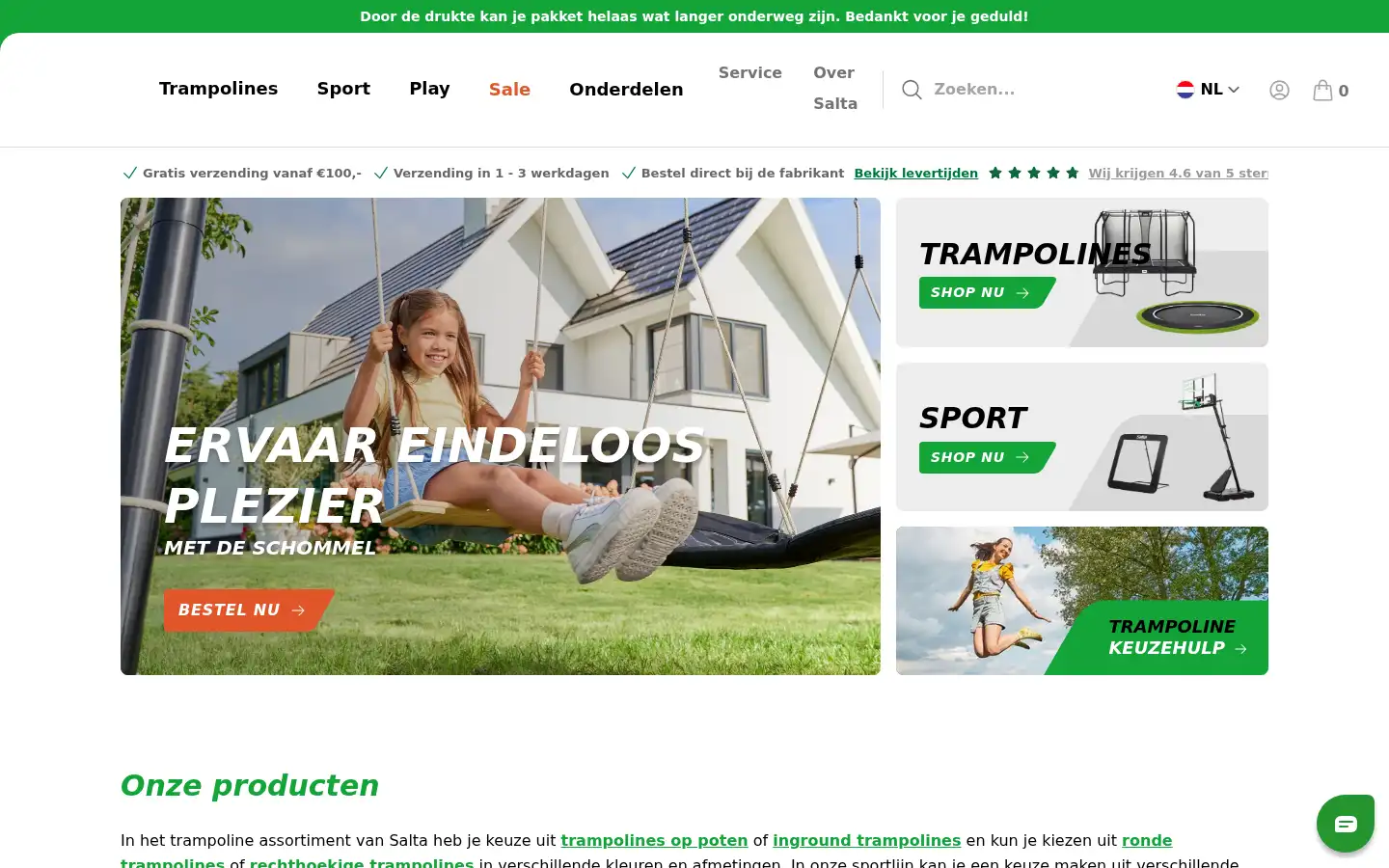Screenshot of salta.nl