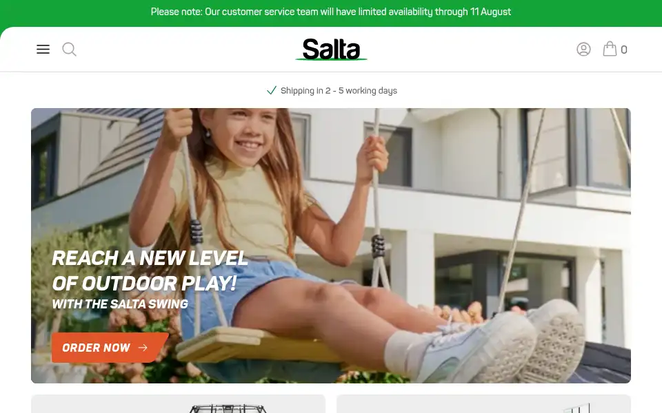 Screenshot of saltatrampolines.com