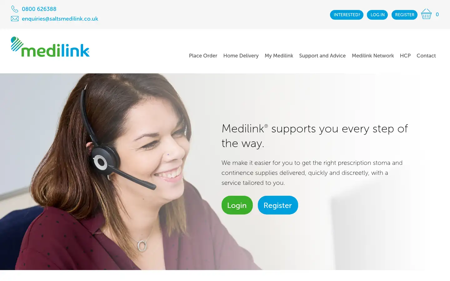 Screenshot of saltsmedilink.co.uk