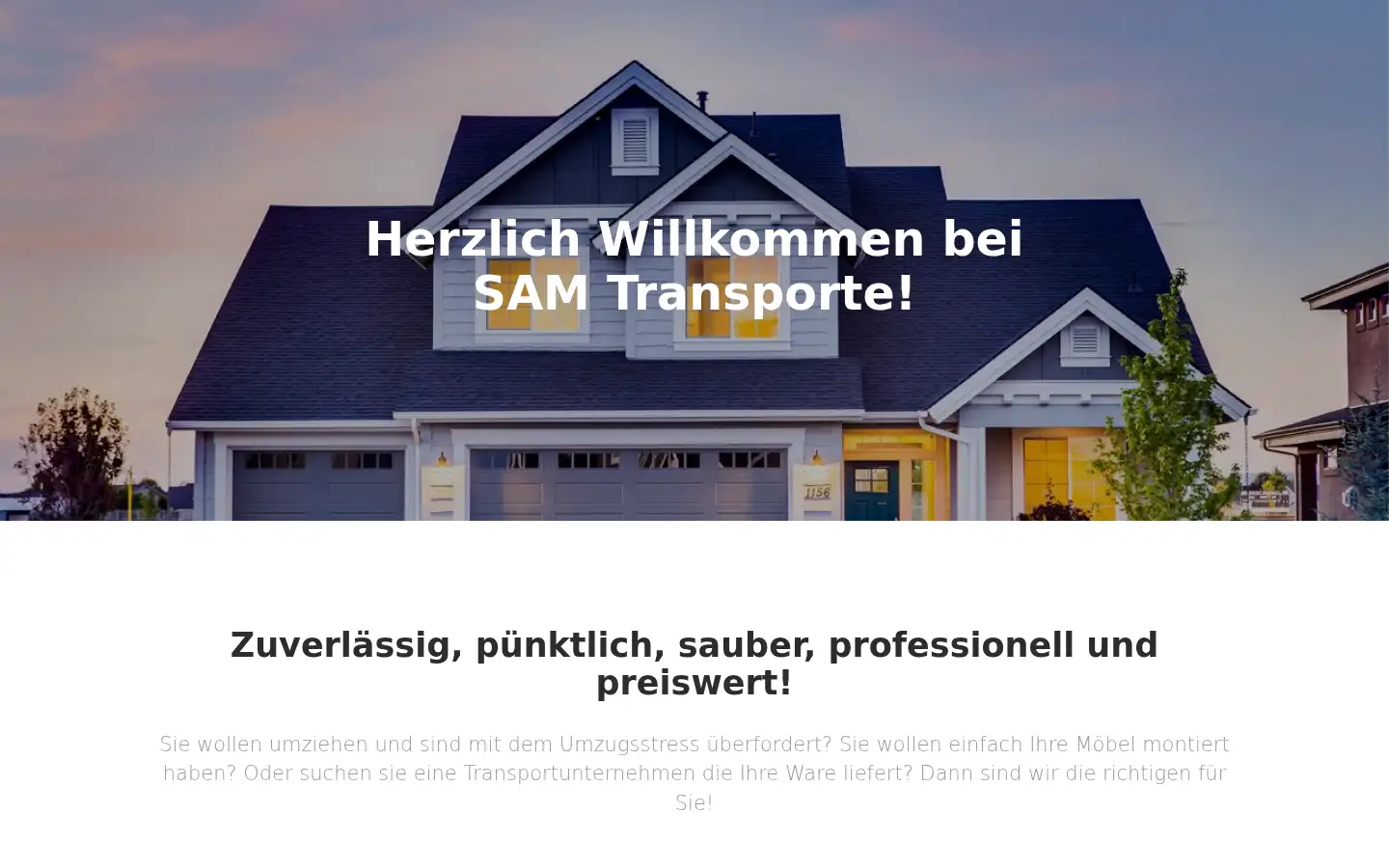 Screenshot of sam-transporte.eu
