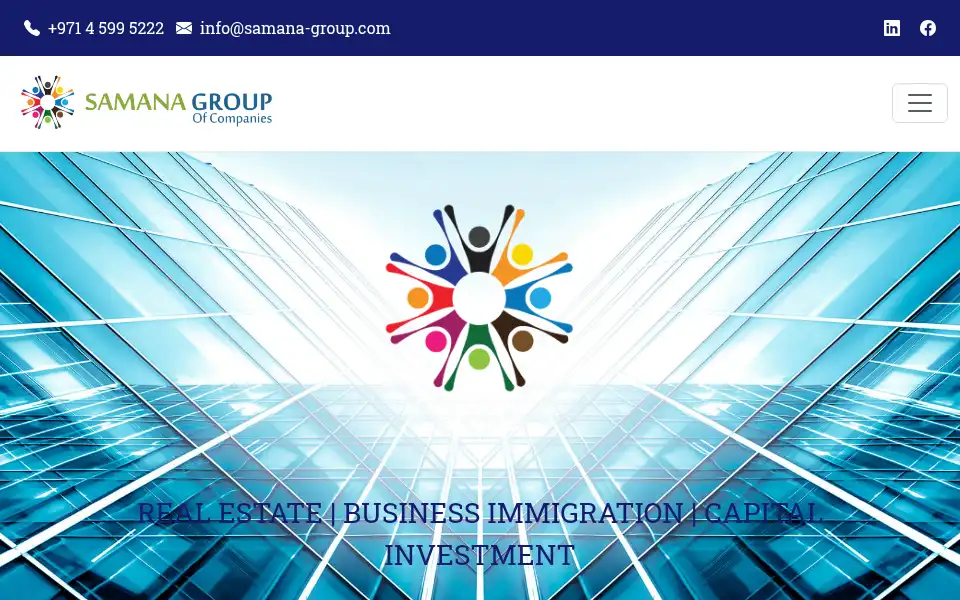 Screenshot of samana-group.com