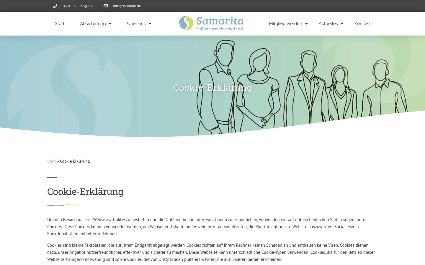 Screenshot of samarita.de