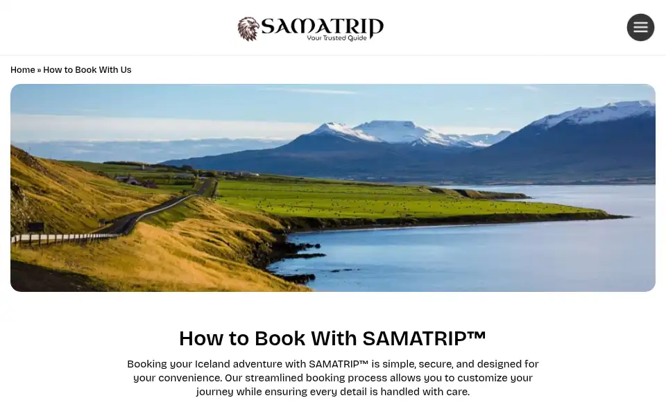 Screenshot of samatrip.is