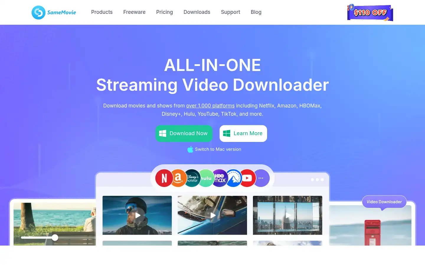 Screenshot of samemovie.com