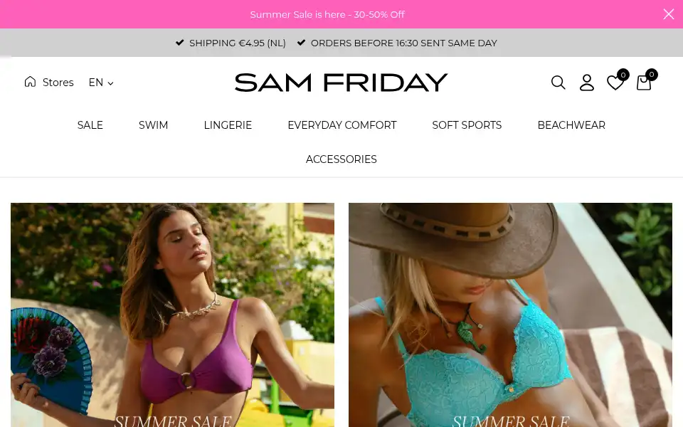 Screenshot of samfriday.com