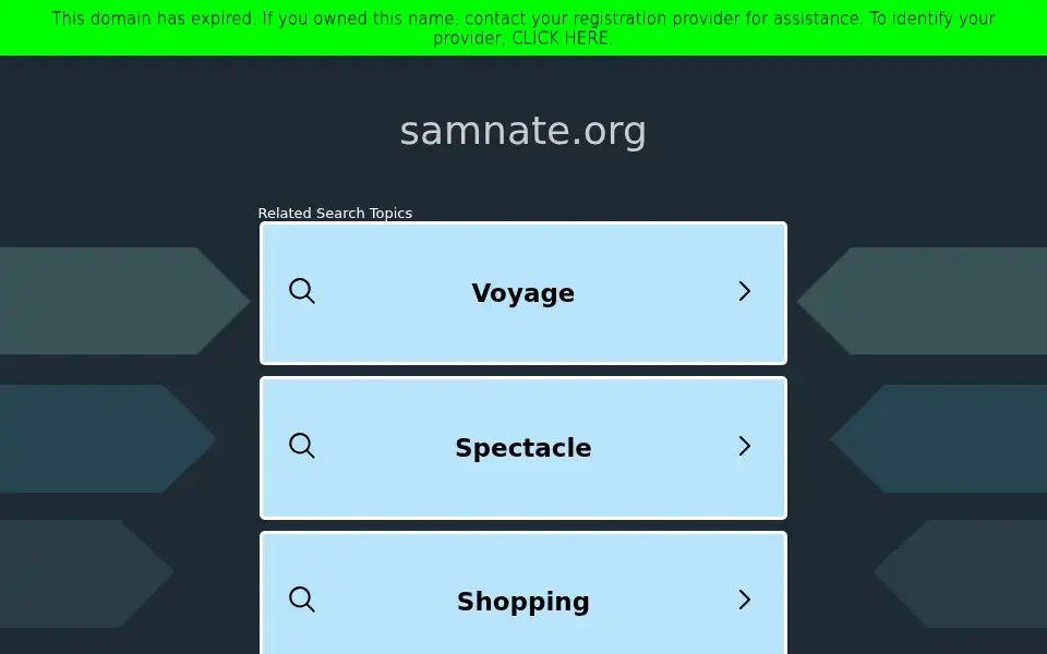 Screenshot of samnate.org