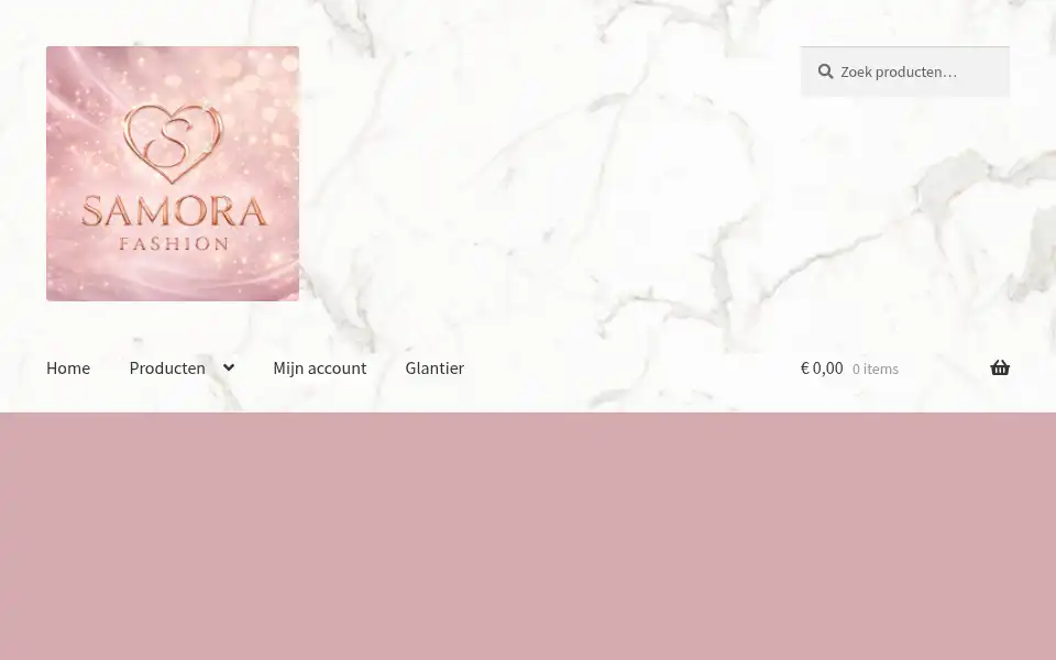 Screenshot of samorafashion.nl