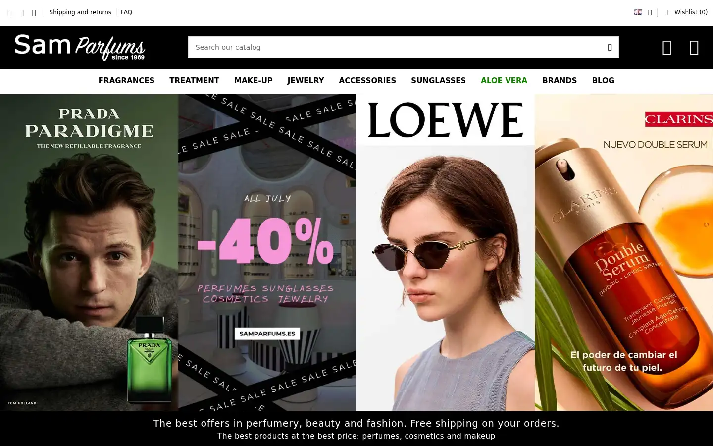 Screenshot of samparfums.es