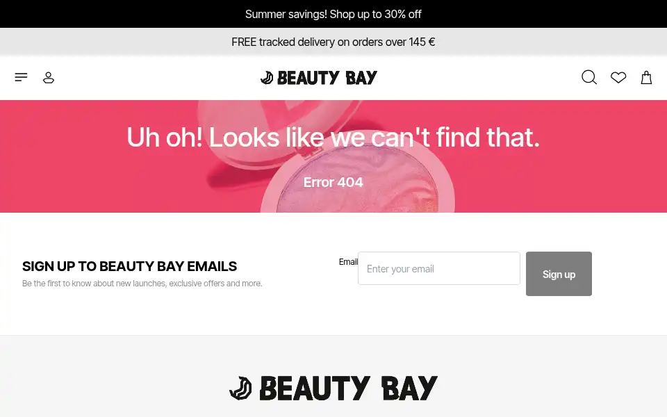 Screenshot of samplebeauty.com