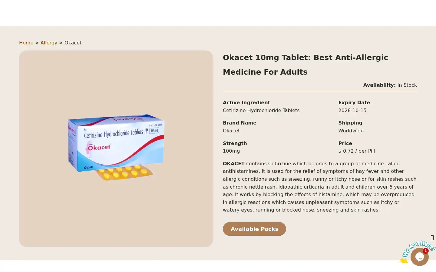 Screenshot of samrx.com